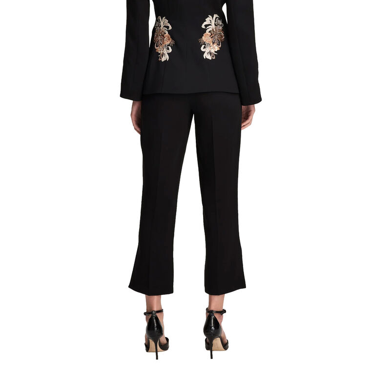 Floral Border Cropped Flared Kerry Pant image number null
