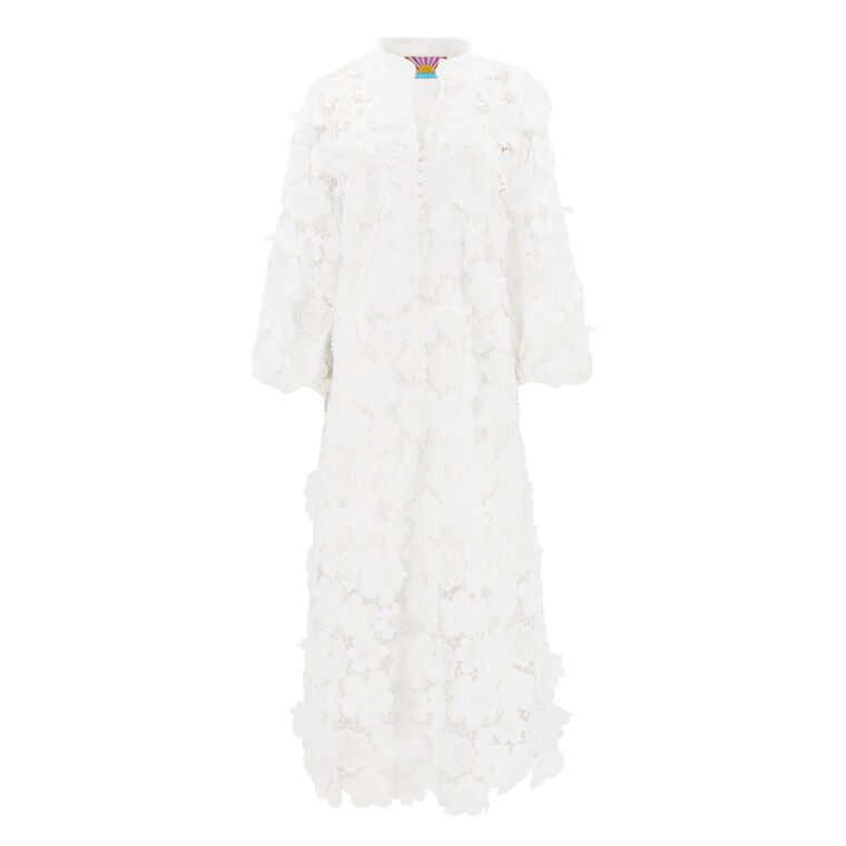 Boheme Floral Lace Embroidery Dress image number null