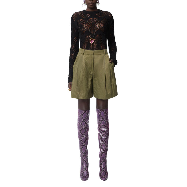 Wrinkled Cotton Short image number null