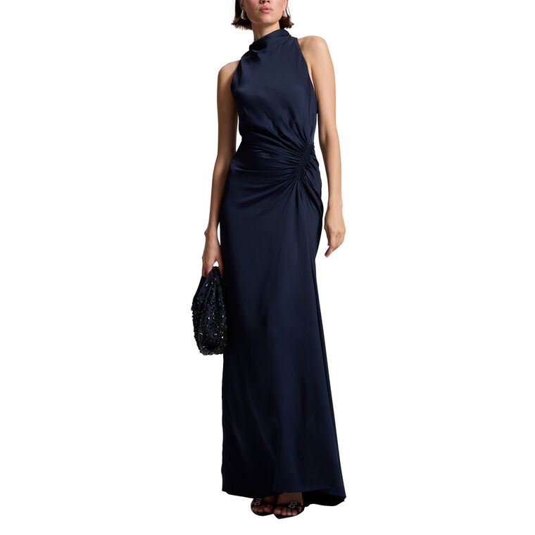 Inez Satin Gown image number null