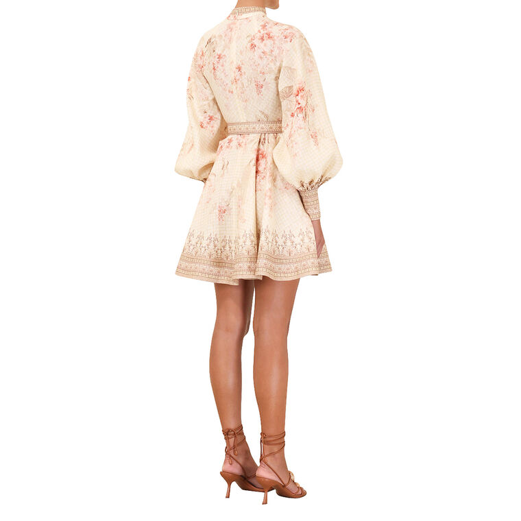 Illuminate Buttoned Linen Mini Dress image number null