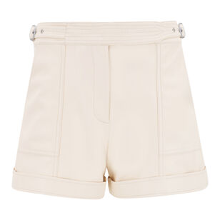 Chace Vegan Leather Belted Shorts