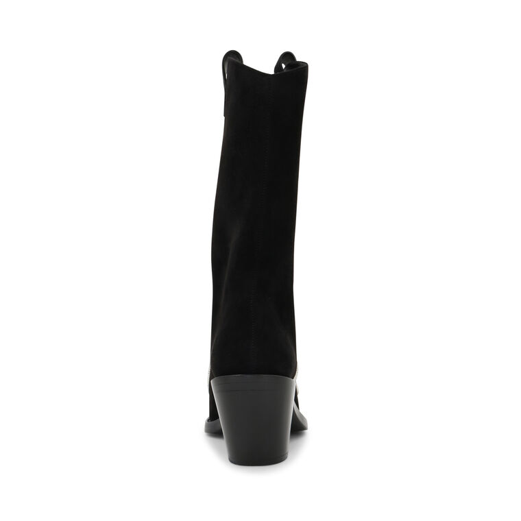 Suede Snake Strass 65mm Western Boot image number null