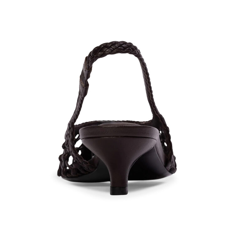Maggie 35mm Woven Leather Pump image number null