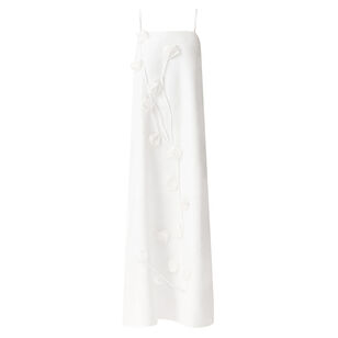 Nolana Sleeveless 3D Floral Applique Gown