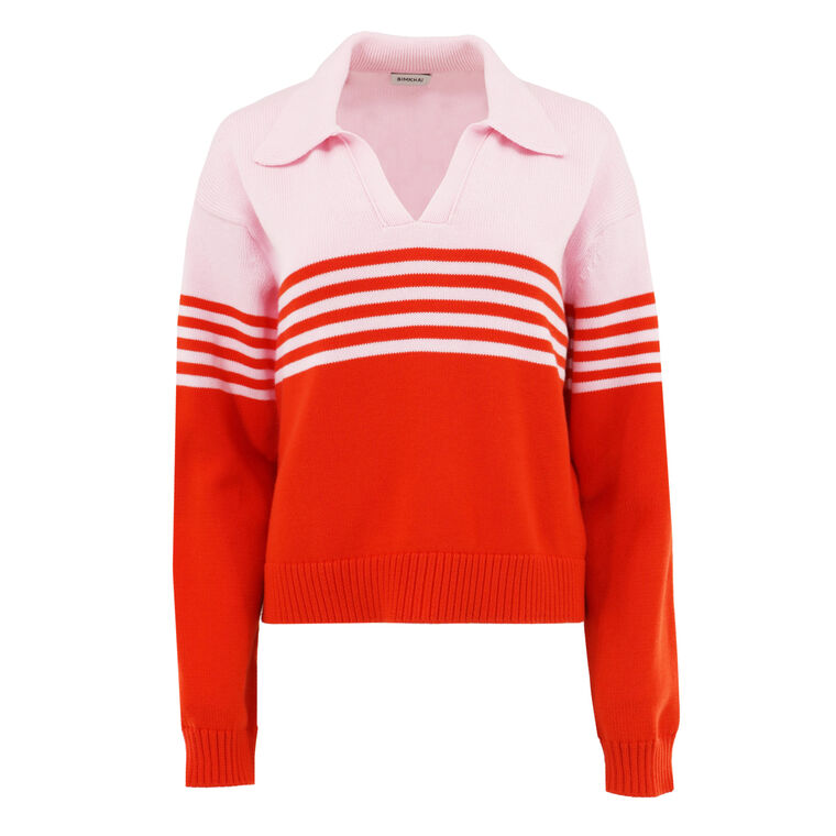 Jules Striped Cotton Polo Shirt image number null