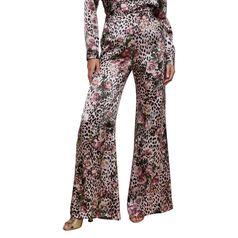 Pilar Wide-Leg Silk Pant image number null