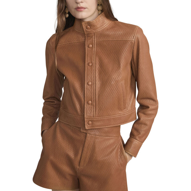 The Leather Trucker Jacket image number null