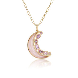 Mini Monroe Crescent Moon Necklace