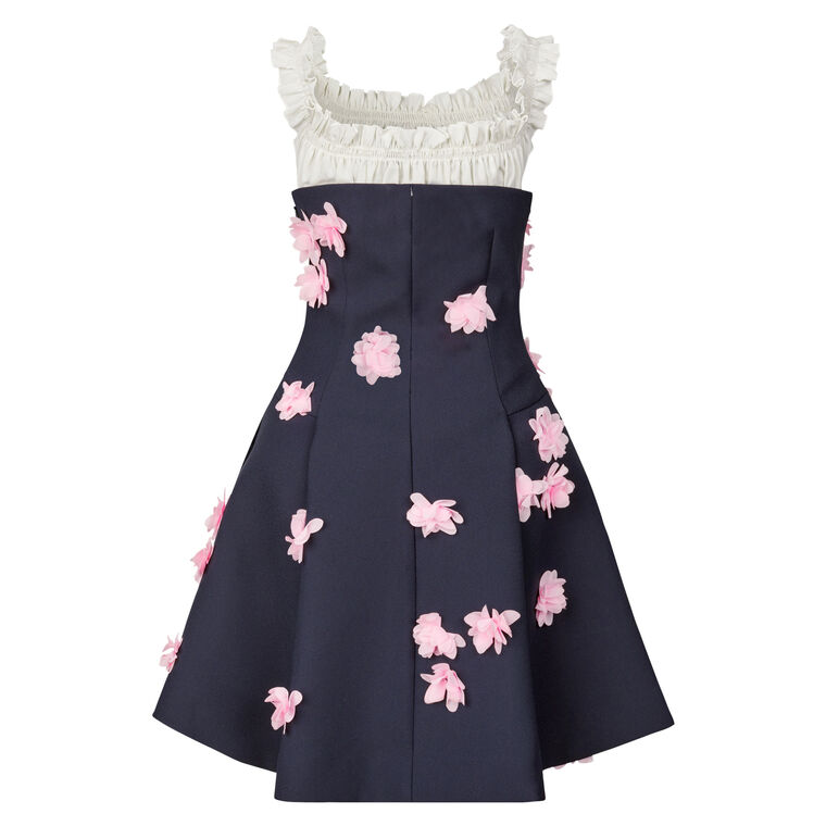 Crepe Off-The-Shoulder Short Dress image number null