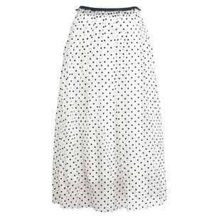 Ainsley Polka Dot Silk Organdy Midi Skirt Ainsley Polka Dot Silk Organdy Midi Skirt