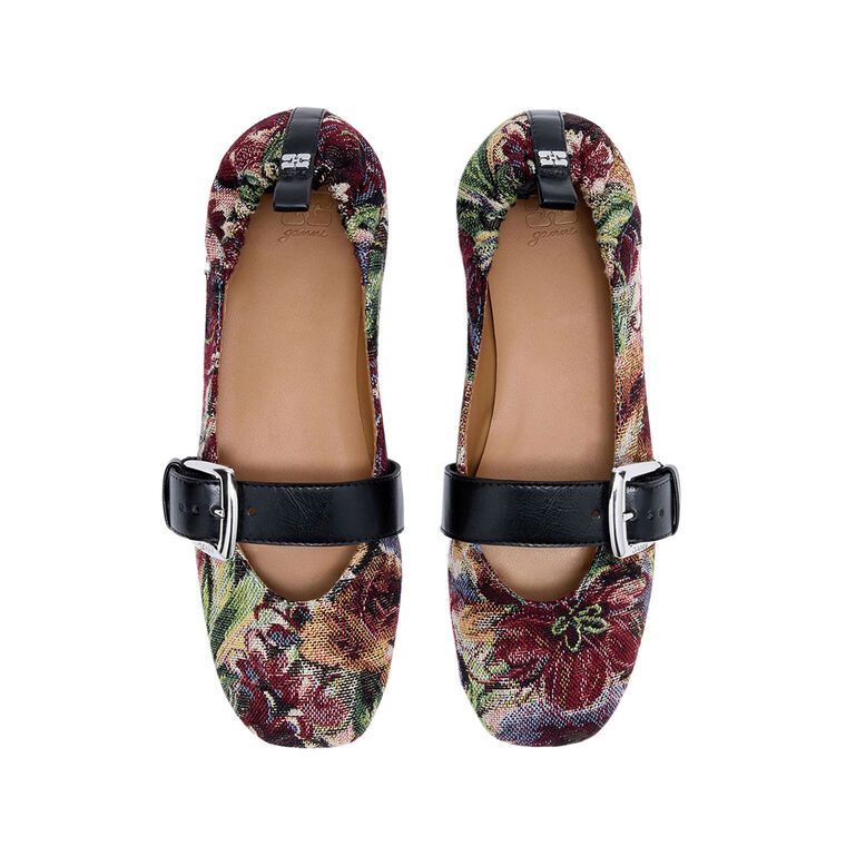 Buckle Strap Ballerina Flats image number null