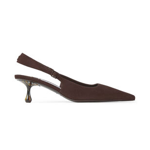 Amel 50mm Suede Slingback Pump