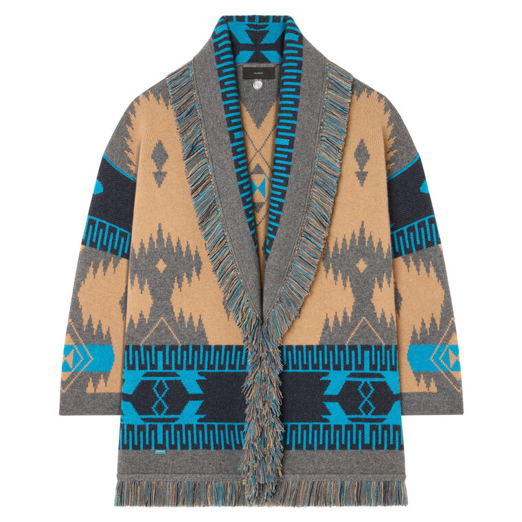 Icon Jacquard Cashmere Cardigan image number null