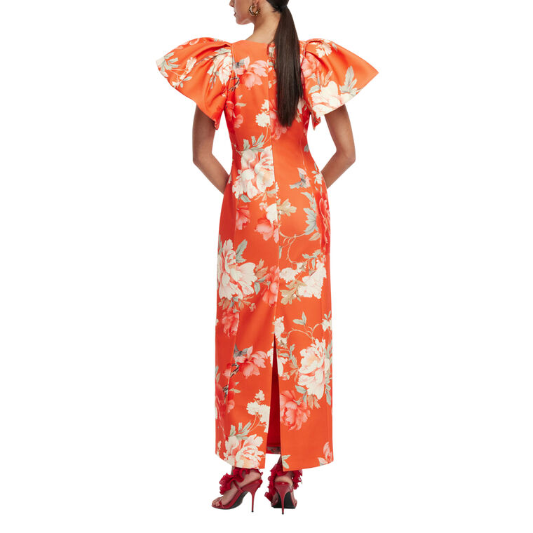 Lucinda Sculptural Sleeve Maxi Dress image number null