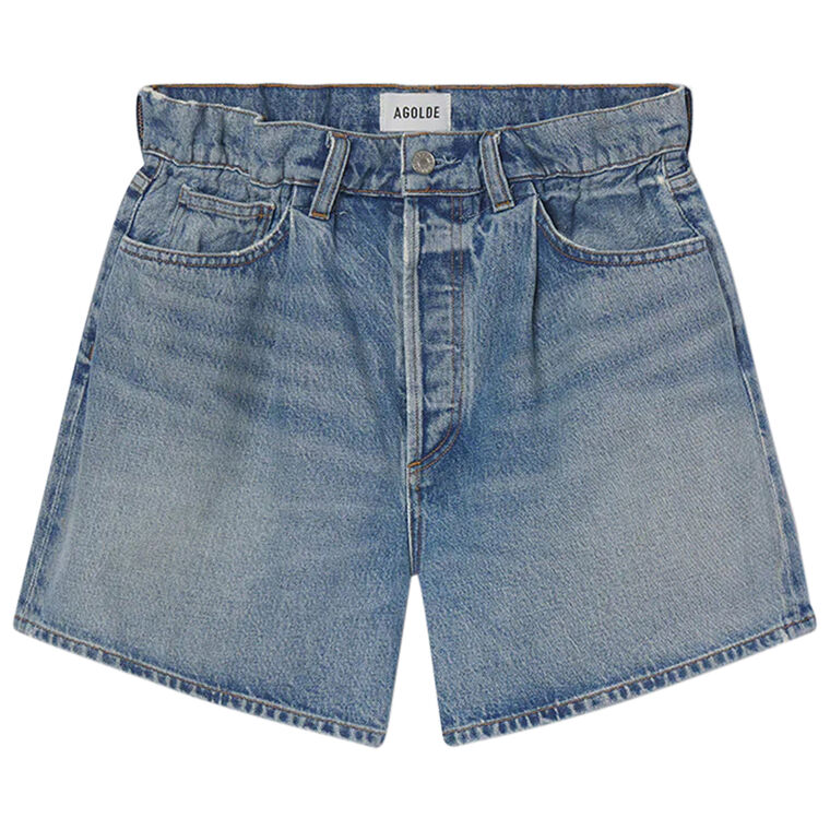 Lyonne High-Rise Denim Short image number null