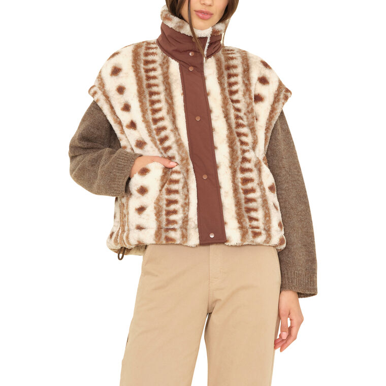 Ravena Polar Fleece Funnel Neck Vest image number null