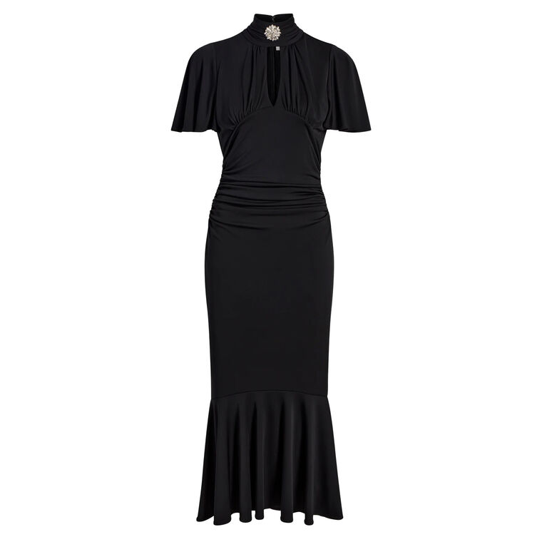 Rosita High Neck Midi Dress image number null
