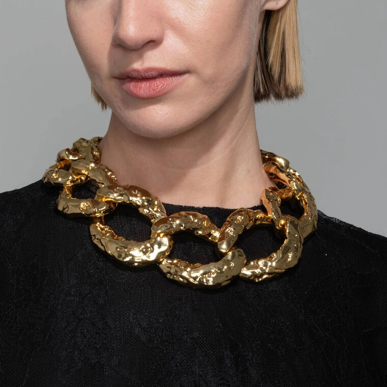 Brut Cold Curb Link Necklace image number null