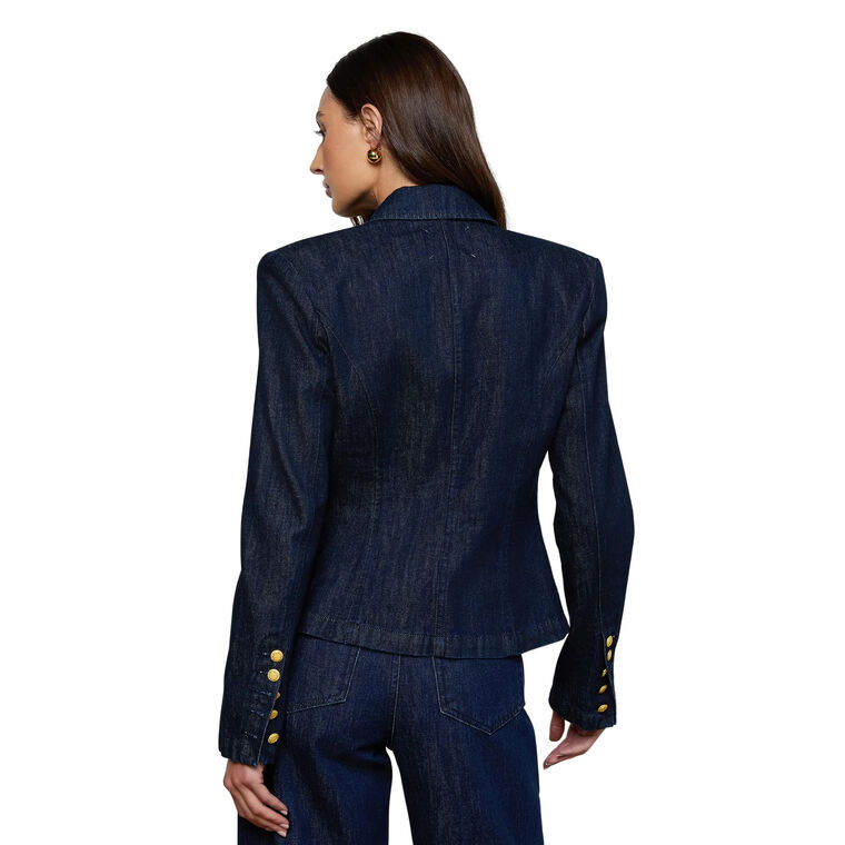 Emerson Structured Denim Blazer image number null