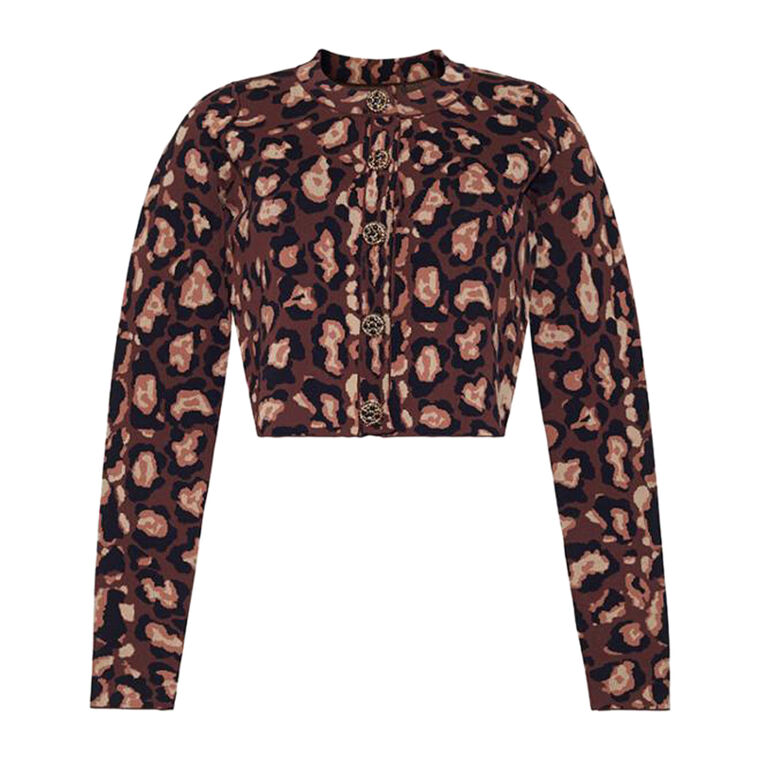 Renada Long Sleeve Scoop Neck Cardigan image number null