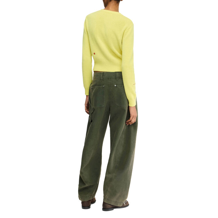 Mid-Rise Twisted Seam Trouser image number null