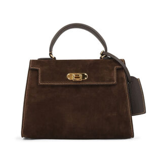 Rose 26 Suede Top Handle Bag