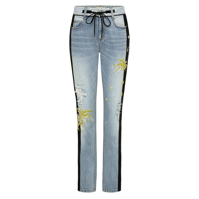 Glenn Jeans With Palm Embroidery image number null