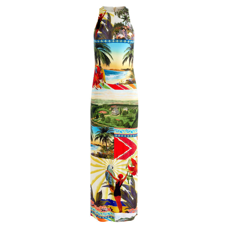 Pania Racer Neck Maxi Dress image number null