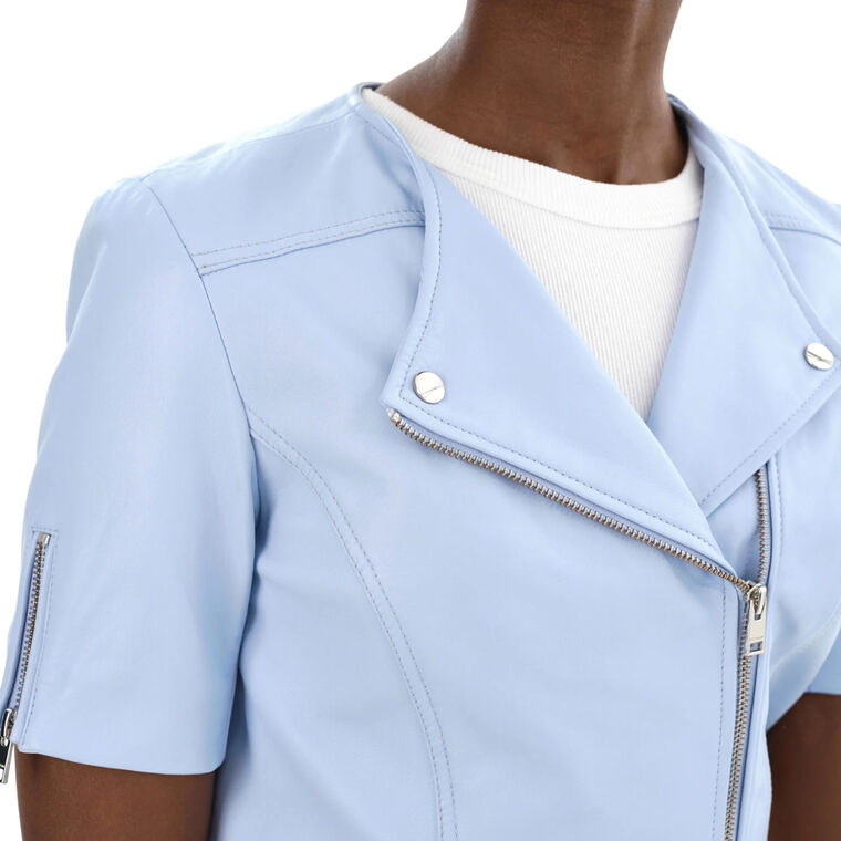 Kirsi Cropped Biker Jacket image number null