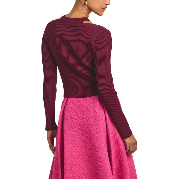 Lonnie Long Sleeve Viscose Knit Layer Cardigan image number null