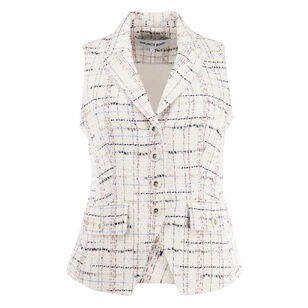 Benny Tweed Button-Front Vest