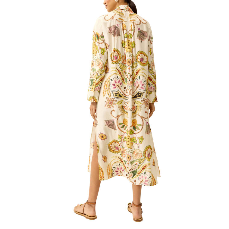 Marnie Long Sleeve Midi Shirt Dress image number null