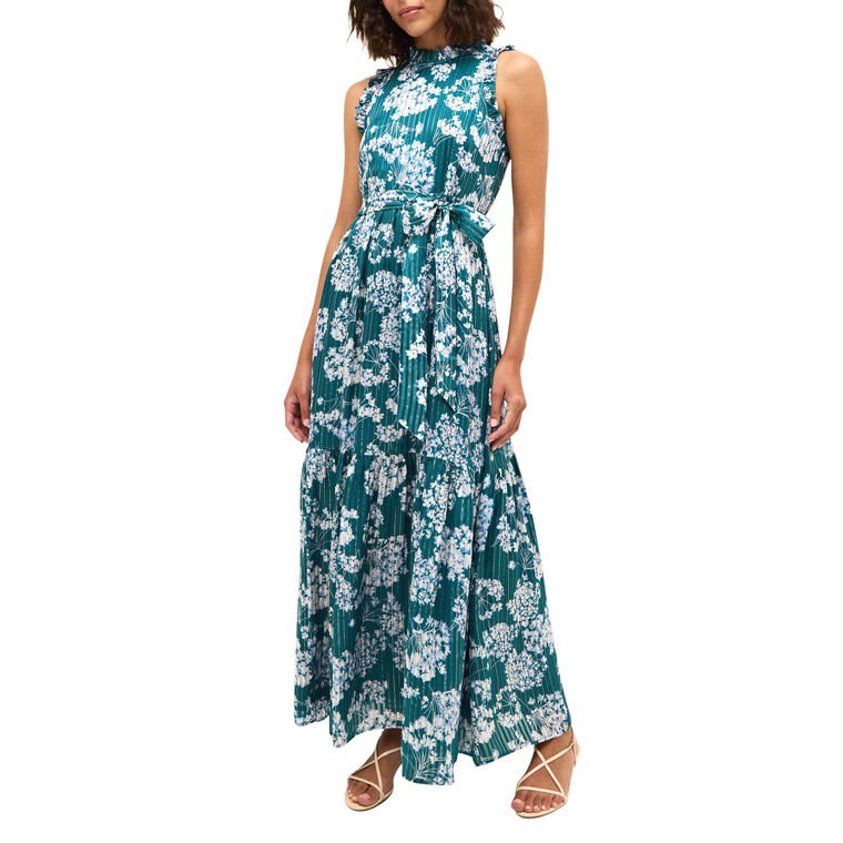 Alice Sleeveless Silk Maxi Dress image number null