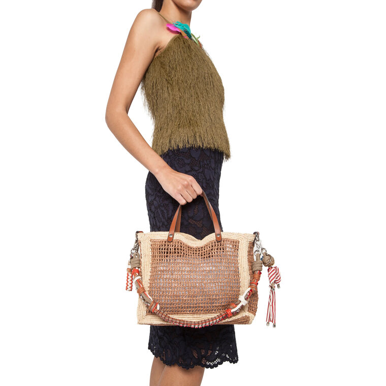 Large Cabas Tote Bag With Patmos Shoulder Strap image number null