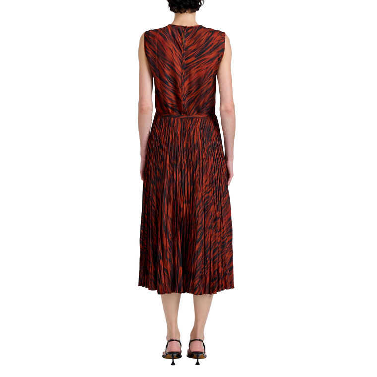 Megan Sleeveless Top In Printed Twill image number null