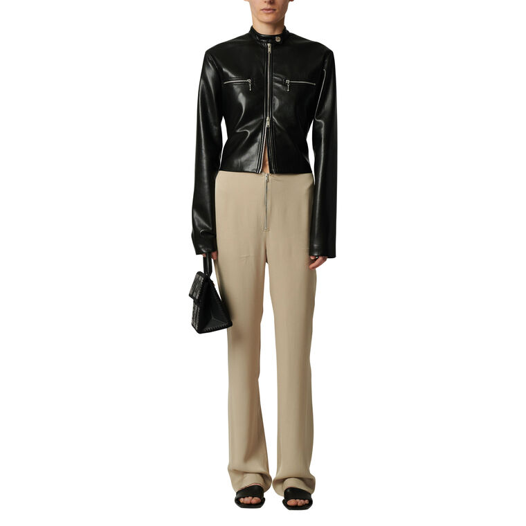 Aletta Alt-Leather Biker Jacket image number null
