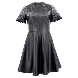 Hart Vegan Leather Cutout Dress