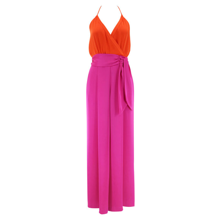 Kelly Colorblock Wide-Leg Jumpsuit image number null