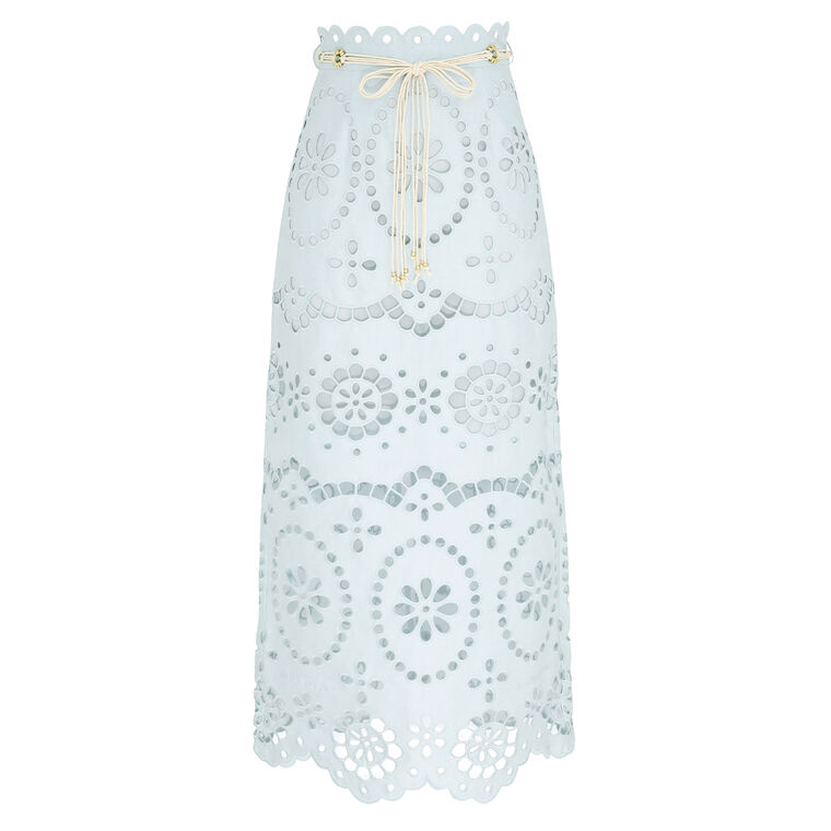 Awaken Embroidered Midi Skirt image number null