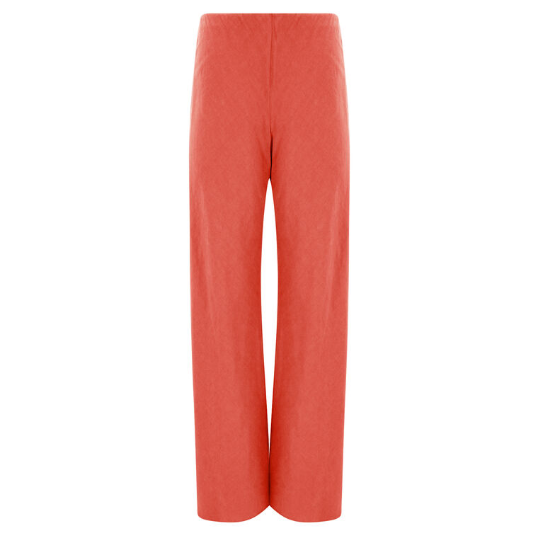 Cotton-Blend High-Waist Bias Pant image number null
