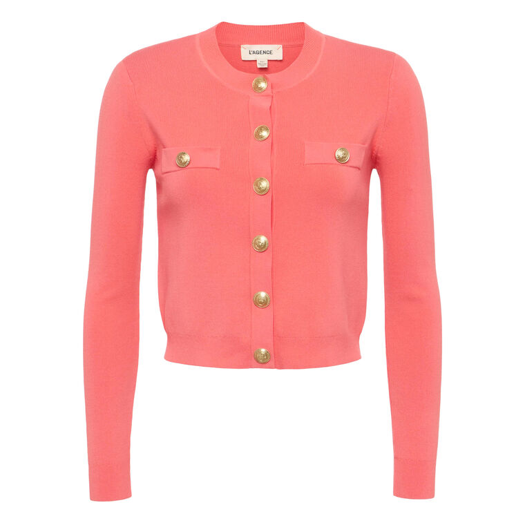 Toulouse Crop Crew Neck Cardigan image number null