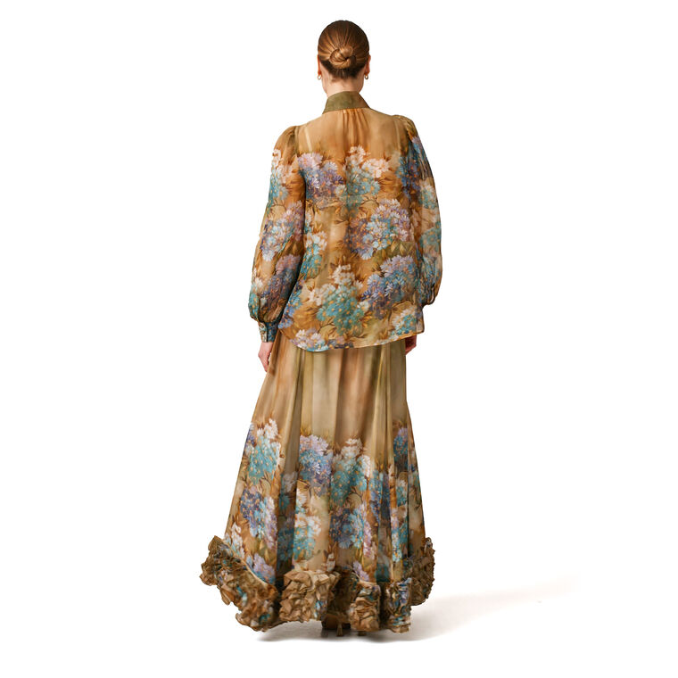 Organza Frilly Maxi Skirt image number null