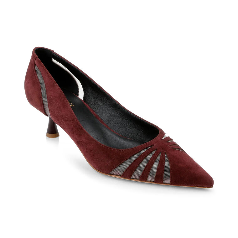 Eglantine Suede Kitten Pump image number null