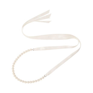 Pearl Ribbon Tie