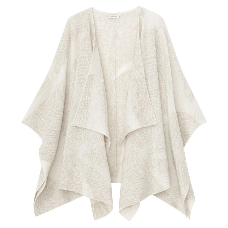 Cashmere Wood Grain Intarsia Wrap image number null