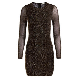 Delora Embellished Long Sleeve Mini Dress