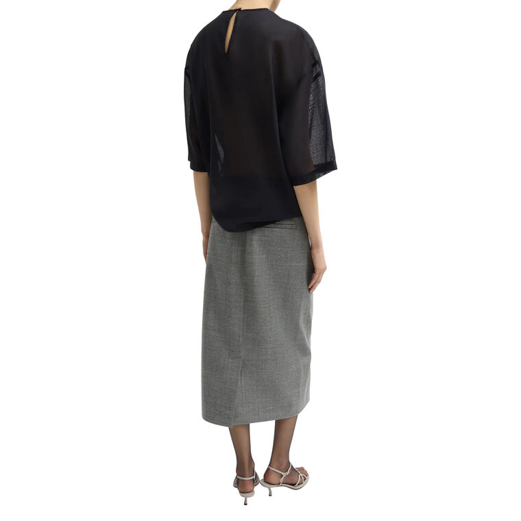 Sheer Wool Gauze Easy T-Shirt image number null