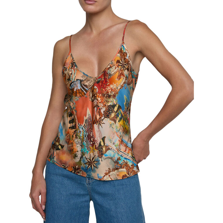 Lexi Satin Bias-Cut Camisole image number null