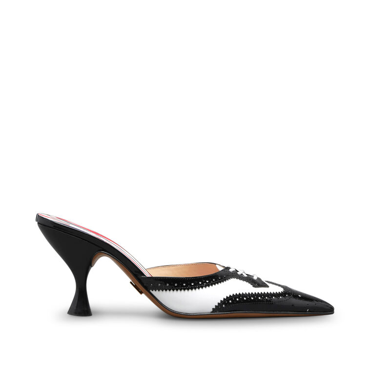 75mm Soft Patent Heeled Mule image number null